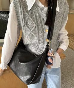 Retro Commuter Crossbody Bag for Women - 2025 New Style Tote, Versatile Casual Large Capacity Shoulder Bag