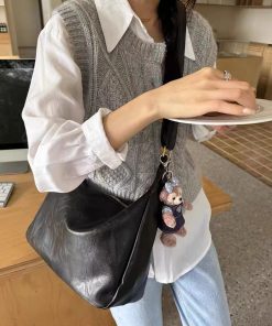 Retro Commuter Crossbody Bag for Women - 2025 New Style Tote, Versatile Casual Large Capacity Shoulder Bag