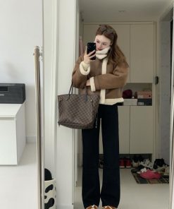 Retro Faux Fur Short Coat for Women | Loose Thick Warm Lamb Wool Jacket for Winter Fashion