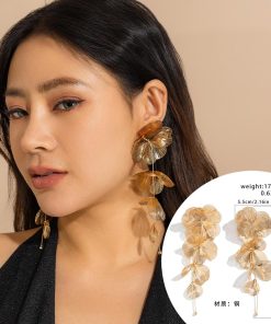 Retro Ginkgo Leaf Tassel Necklace for Women - Sweet Cool Design, Cross-Border European and American Style Jewelry Accessories