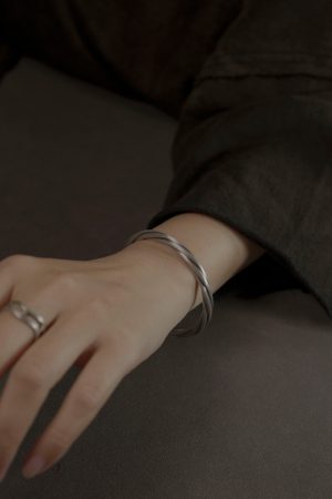 Retro Handmade 999 Silver Open Cuff Bracelet for Women and Men, Personalized Versatile Design, Trendy Non-Fish Home Style