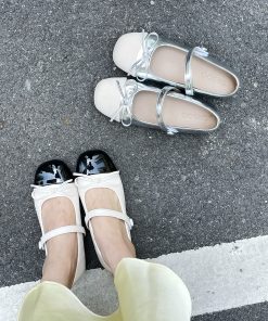 Retro Hidden Height Flat Shoes for Women - Velcro Mary Jane Style, Summer 2025, Fragrant Design