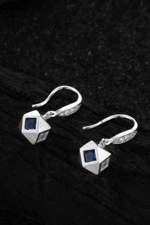Retro High-End Geometric Zircon Earrings for Women - 2025 Niche Temperament Versatile Ear Accessories