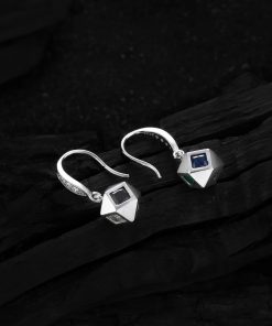 Retro High-End Geometric Zircon Earrings for Women - 2025 Niche Temperament Versatile Ear Accessories