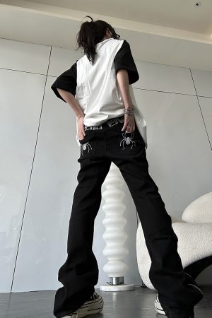 Retro High Street Micro Flare Slim Fit Casual Pants for Men and Women - Autumn Hip Hop Straight Leg Trousers