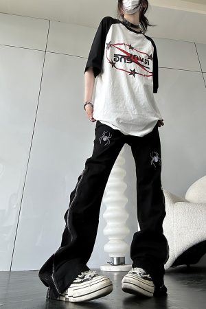 Retro High Street Micro Flare Slim Fit Casual Pants for Men and Women - Autumn Hip Hop Straight Leg Trousers