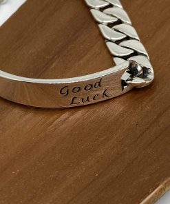 Retro Industrial Fashion Tank Top with Chain Spliced Bracelet for Women - 2025 Sweet Girl Light Luxury Accessory