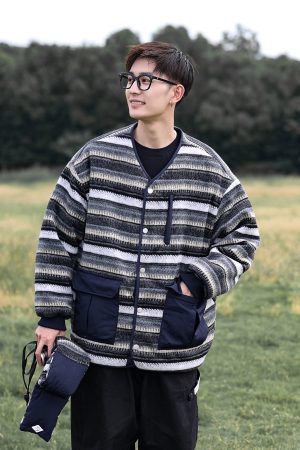 Retro Japanese-Style Reversible Thick Cotton Jacket for Men and Women, Winter Ethnic Loose Collarless Coat