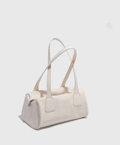 Retro Korean Style Baguette Bag for Women - Minimalist Casual Shoulder Underarm Handbag for Spring and Summer Commuting