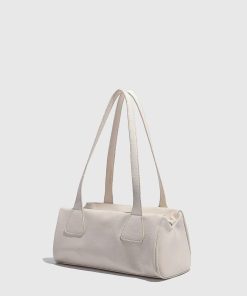 Retro Korean Style Baguette Bag for Women - Minimalist Casual Shoulder Underarm Handbag for Spring and Summer Commuting