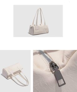 Retro Korean Style Baguette Bag for Women - Minimalist Casual Shoulder Underarm Handbag for Spring and Summer Commuting