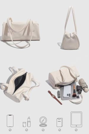 Retro Korean Style Baguette Bag for Women - Minimalist Casual Shoulder Underarm Handbag for Spring and Summer Commuting