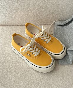 Retro Lace-Up Canvas Shoes for Women - 2025 Korean Style Streetwear Casual White Sneakers