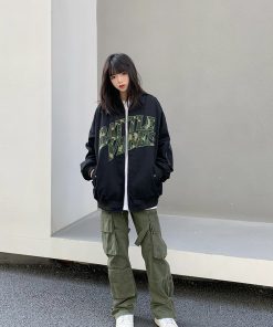 Retro Legal Alien Baseball Jacket for Men and Women - Hip Hop Style Spring Autumn Outerwear