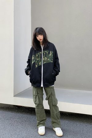 Retro Legal Alien Baseball Jacket for Men and Women - Hip Hop Style Spring Autumn Outerwear