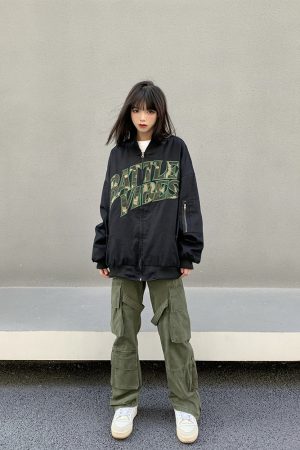 Retro Legal Alien Baseball Jacket for Men and Women - Hip Hop Style Spring Autumn Outerwear
