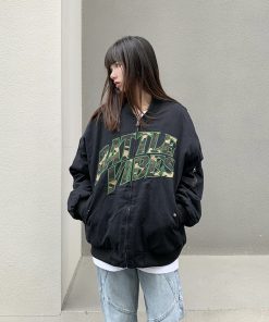Retro Legal Alien Baseball Jacket for Men and Women - Hip Hop Style Spring Autumn Outerwear