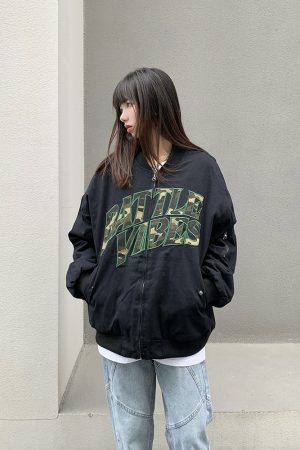 Retro Legal Alien Baseball Jacket for Men and Women - Hip Hop Style Spring Autumn Outerwear