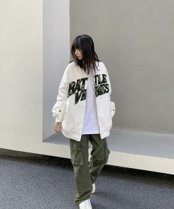 Retro Legal Alien Baseball Jacket for Men and Women - Hip Hop Style Spring Autumn Outerwear