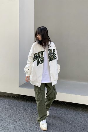 Retro Legal Alien Baseball Jacket for Men and Women - Hip Hop Style Spring Autumn Outerwear