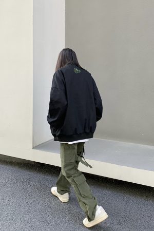 Retro Legal Alien Baseball Jacket for Men and Women - Hip Hop Style Spring Autumn Outerwear