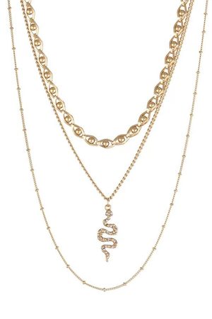 Retro Multi-Layer Metal Chain Snake Necklace - Minimalist Layered Accessory for Versatile Clavicle Styling