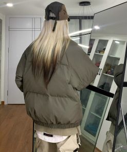 Retro Multi-Pocket Cotton Jacket for Men & Women - Winter Minimalist Thickened Bread Coat, 90s Inspired Style