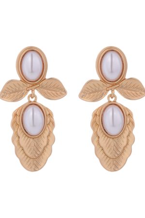 Retro Palace Style Stud Earrings for Women, Niche Design, High-Quality Temperament, Trendy 2025 Ear Accessories