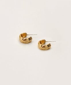 Retro Pleated Lava Metal Carved Earrings - Hypoallergenic S925 Silver Pin - Vintage French Style Jewelry