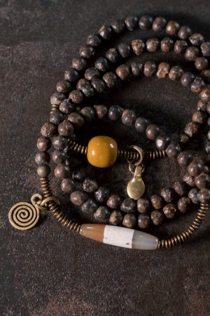 Retro Shalido Circle Bracelet for Men and Women, Trendy Bead Design in National Style, Versatile Artistic Accessory