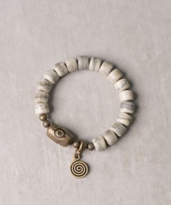 Retro Single-Loop Cow Bone Bracelet for Men, Antique Copper Bead, Personalized Trendy Accessory, Unique Fashion Statement