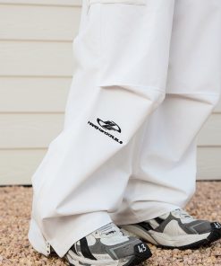 Retro Sports Tactical Pants - Loose Fit, Embroidered, Three-Proof Design for Mountaineering & Skiing, Perfect for Y2K & Outdoor Adventures