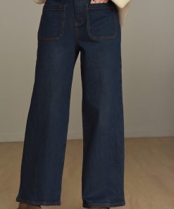 Retro Straight-Leg Workwear Jeans with Front and Back Pockets - Loose Slimming Wide-Leg Pants for Effortless Style