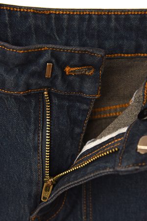Retro Straight-Leg Workwear Jeans with Front and Back Pockets - Loose Slimming Wide-Leg Pants for Effortless Style
