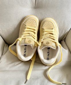 Retro Student Design Bread Sneakers for Women - 20255 Spring Casual Sports Shoes, Versatile 90s Style