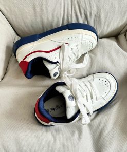 Retro Student Design Bread Sneakers for Women - 20255 Spring Casual Sports Shoes, Versatile 90s Style