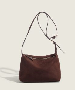 Retro Suede Underarm Bag â€“ Korean Style Large-Capacity Casual Shoulder Tote for Autumn and Winter Commuting