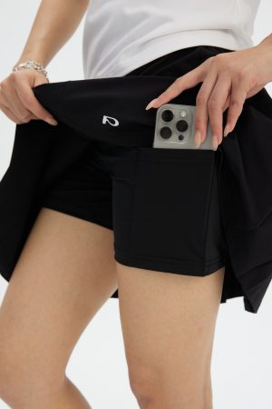 Retro Tennis Skirt - Vintage A-Line Cotton Sports Skirt for Summer - 90s Inspired Fashion Trend