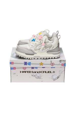 Retro Thick-Soled Casual Sneakers for Couples - Harsh and Cruel Old Dad Style Footwear, 90s Inspired Fashion Shoes