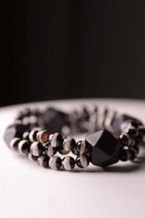 Retro Trendy Versatile Agate Bracelet for Women and Men, Original Design Jewelry, Simple Personalized Fashion Accessory