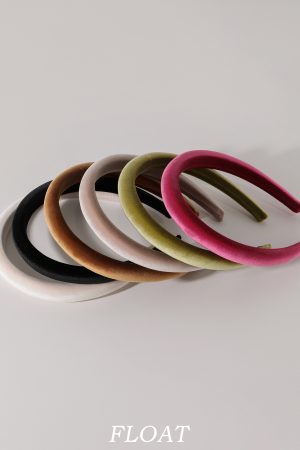 Retro Velvet Headband for Women â€“ Floating FLOAT Autumn Winter French Style Thin Hair Accessory, High-End Sponge Design