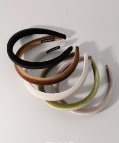 Retro Velvet Headband for Women – Floating FLOAT Autumn Winter French Style Thin Hair Accessory, High-End Sponge Design