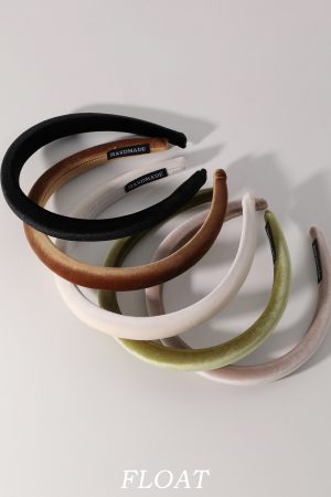 Retro Velvet Headband for Women â€“ Floating FLOAT Autumn Winter French Style Thin Hair Accessory, High-End Sponge Design