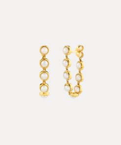 Retro Vintage Pearl Chain Tassel Drop Earrings - French Style Light Luxury Fashionable Studs