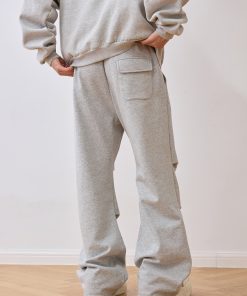 Retro Wide-Leg Cargo Pants with Pleated Design - Casual Sports Pants for a Trendy 90s Y2K Look