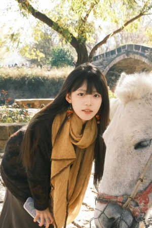Retro Yellow Cotton Linen Scarf - Thin Neck Guard Shawl with Korean Style for Vacation and Fashionable Temperament