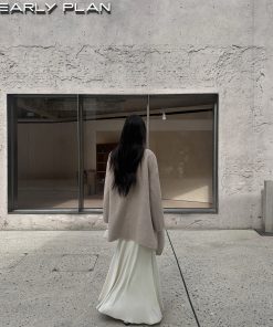 Reversible Two-Color Wool Cape Cloak - Mid-Length Double-Sided Coat for Women - Autumn Winter Fashion Outerwear