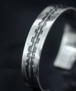 Roaring Beast Spine Engraved 925 Silver Bracelet - Statement Jewelry, Unique Design, Gothic Style, Perfect for Casual or Evening Wear
