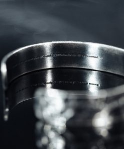 Roaring Beast Spine Engraved 925 Silver Bracelet - Statement Jewelry, Unique Design, Gothic Style, Perfect for Casual or Evening Wear