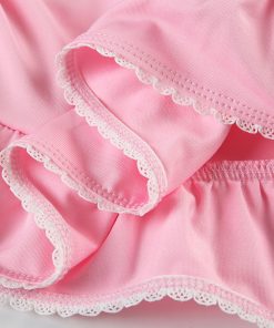 Rose Pink V-Neck Halter Top with Ruffle Hem - Waist-Cinching Slim-Fit Versatile Style for Y2K and 90s Inspired Outfits